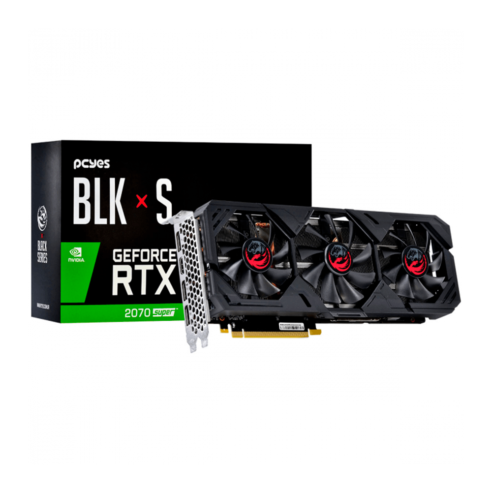 Placa de Vídeo Pcyes Nvidia GeForce RTX 2070 Super OC 8GB GDDR6