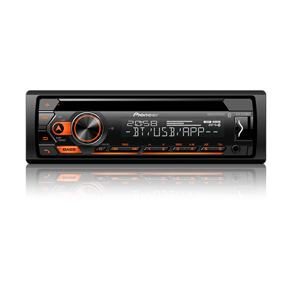 Auto Rádio Pioneer DEH-S4280BT, CD Player, Bluetooth®, Entrada USB